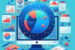 Analyse de données en cours avec le logiciel SAS, montrant des graphiques et des tableaux sur un écran d'ordinateur.